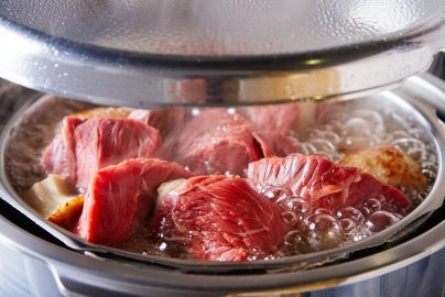 proses memasak daging presto