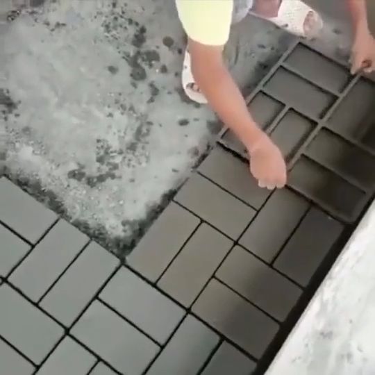 cara membuat paving block