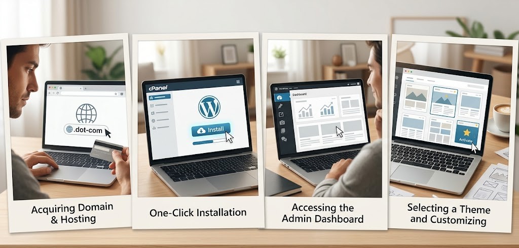 cara setup wordpress pertama kali